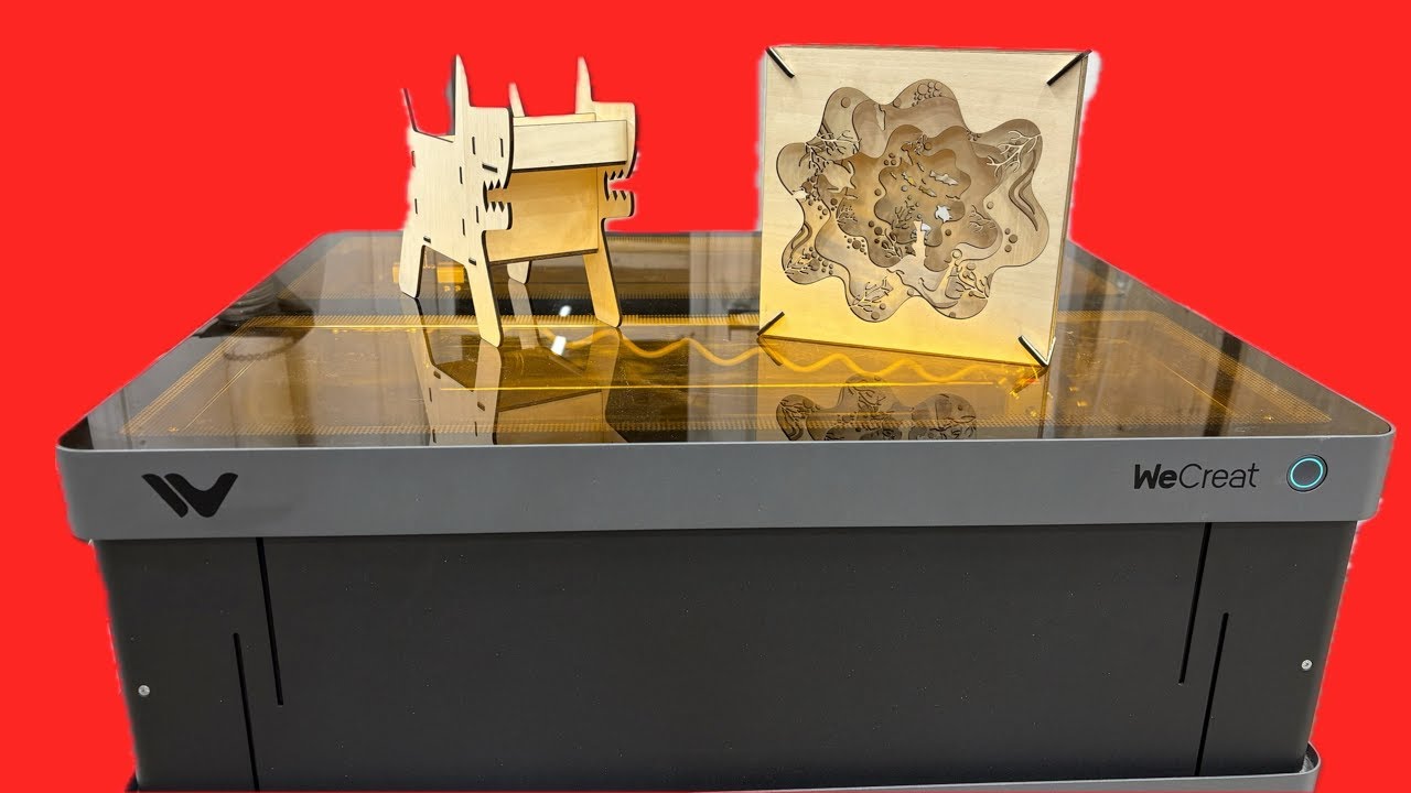 Making With The WeCreat Vision Pro 45watt Laser - BeamFocus Technology / Thicker+Quicker+Finer