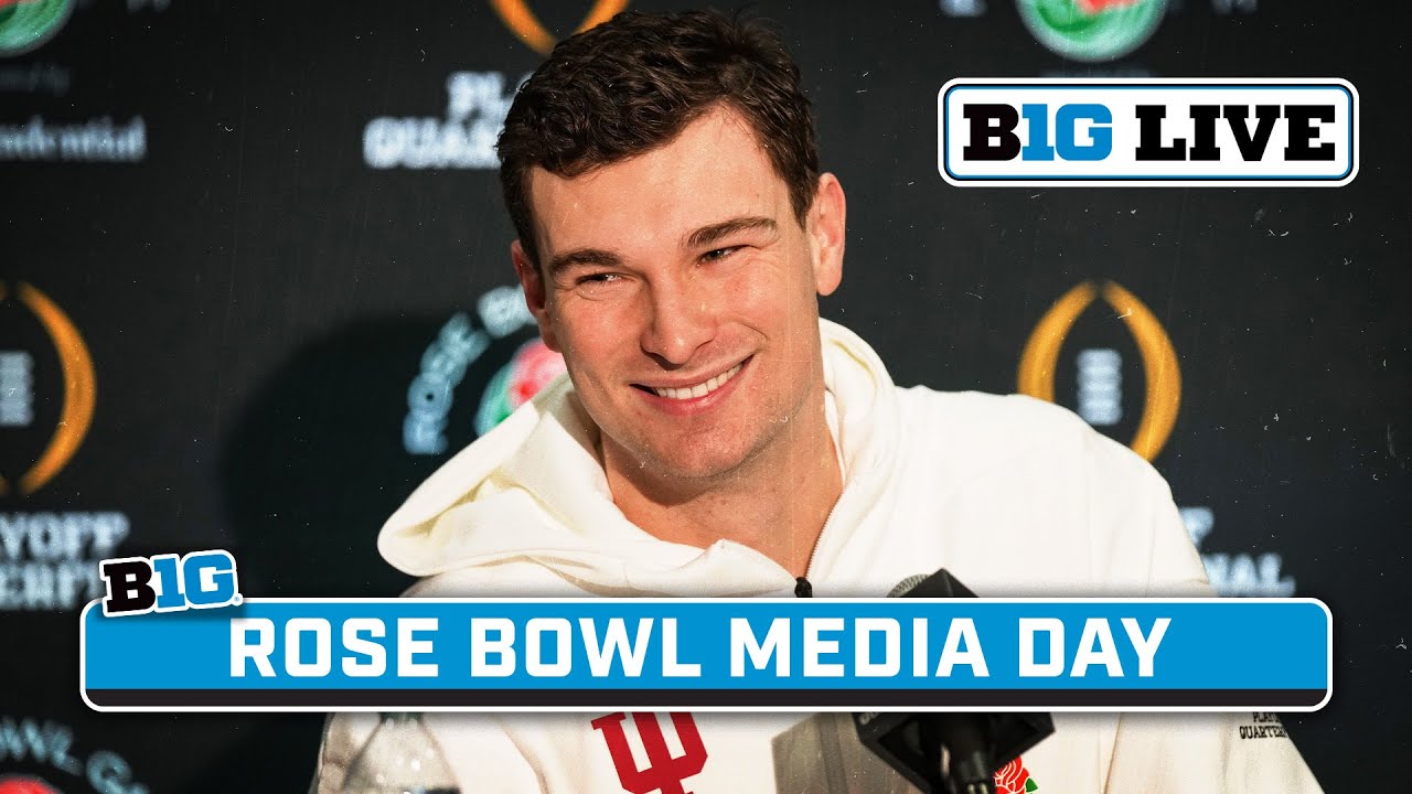 Indiana Players and Coaches Preview Alabama Matchup During Rose Bowl Media Day | Big Ten Football