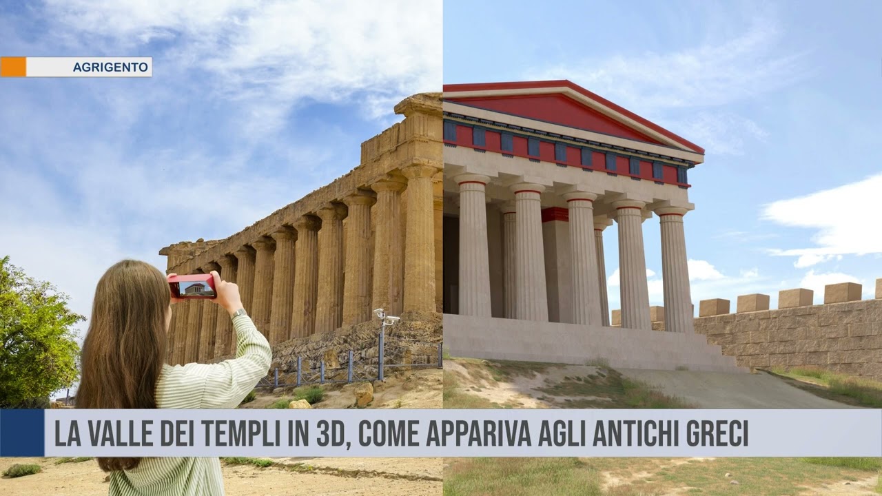 Agrigento. La Valle dei Templi in 3D, come appariva agli antichi greci