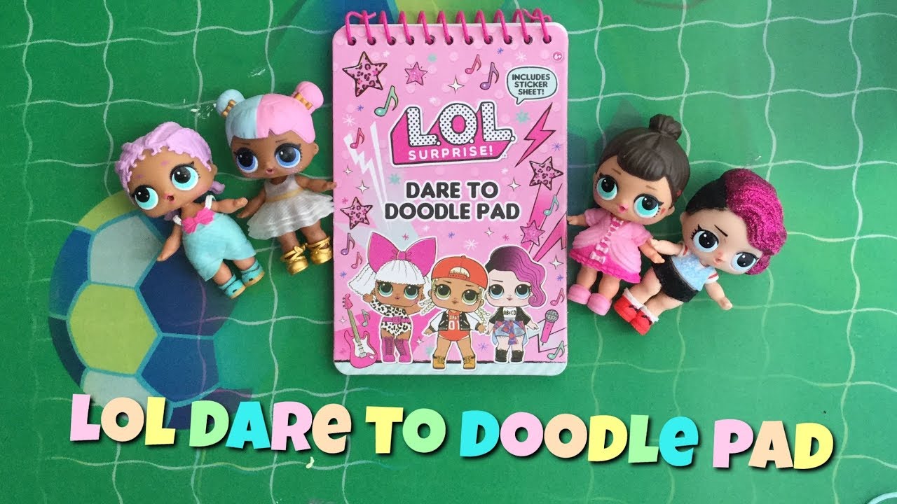 LOL Surprise dare to doodle notepad Coloring book with stickers