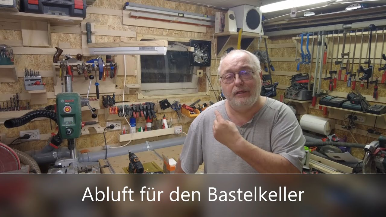 Abluft f&uuml;r die Werkstatt, einfach gel&ouml;st.