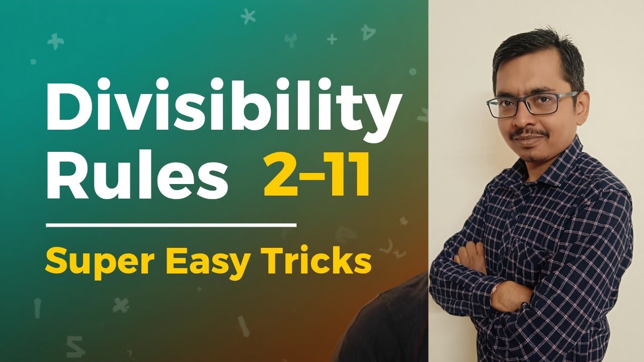  Divisibility Rules 2–11 in 60 Seconds | Super Easy Math Trick| 