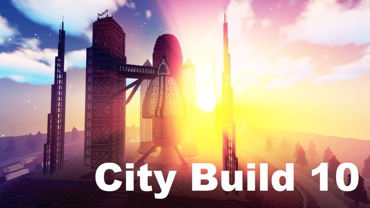 City Build #10 - Rocket Launch Site (Minecraft Timelapse) [WORLD DOWNLOAD]