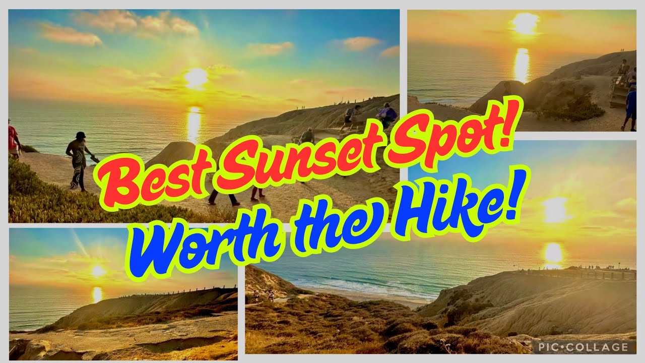  Sunset Hike  at Torrey Pines Gliderport #sandiegotrails #lajolla #beachhiking #sandiegohiking 