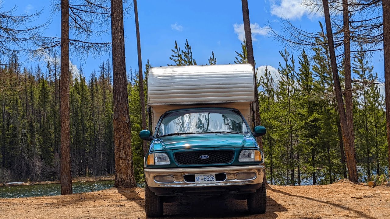 Spring Solo Truck Camping Overnight   Making Bacon Eggs & Hash Browns