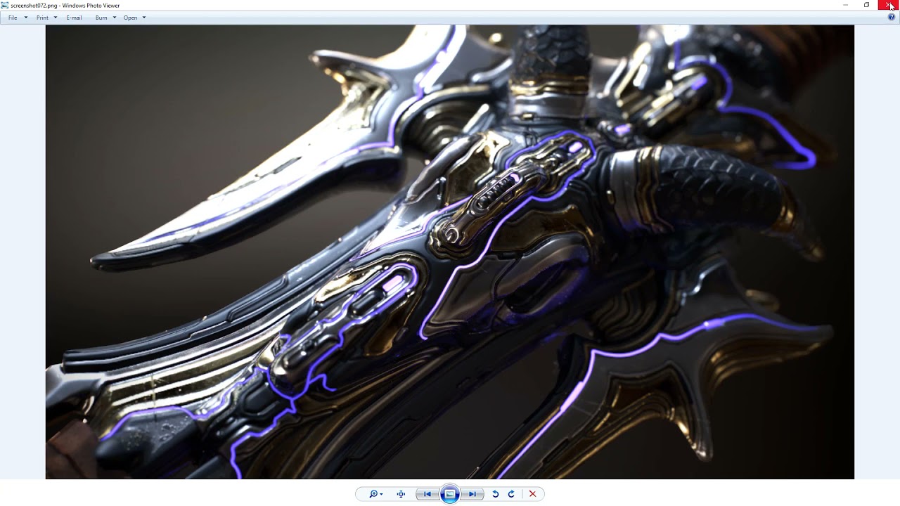 【委：ZB建模教程 3A级别游戏武器完整次世代教程ZBrush】高清教程 19 6 Sword Marmoset