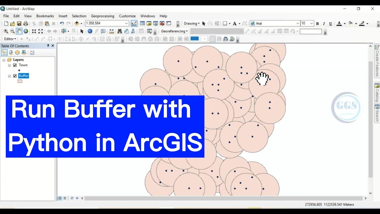 Python in ArcGIS: Using Python To Create Buffer In ArcGIS