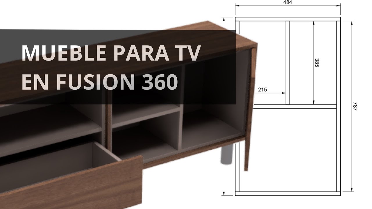 Mueble para TV en Fusion360
