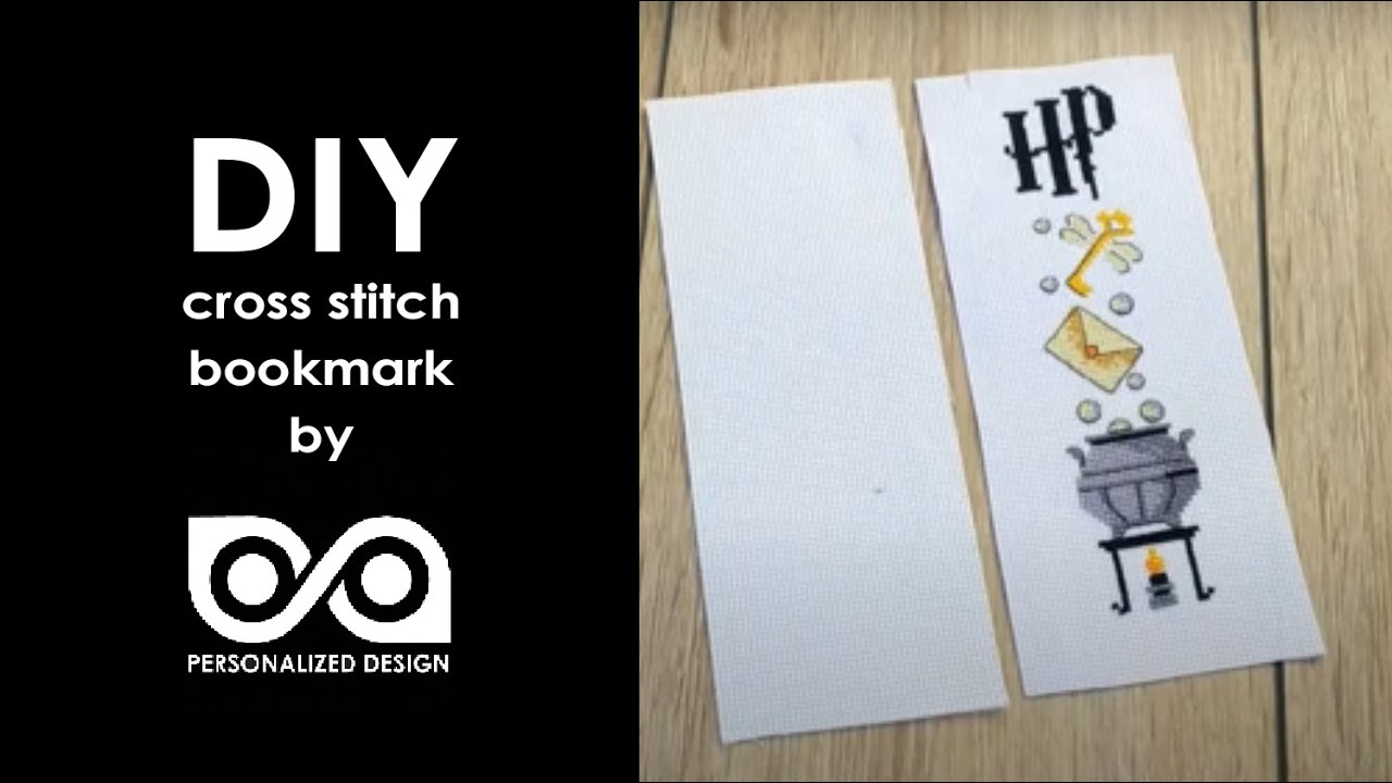 DIY cross stitch bookmark by Personalized.Design