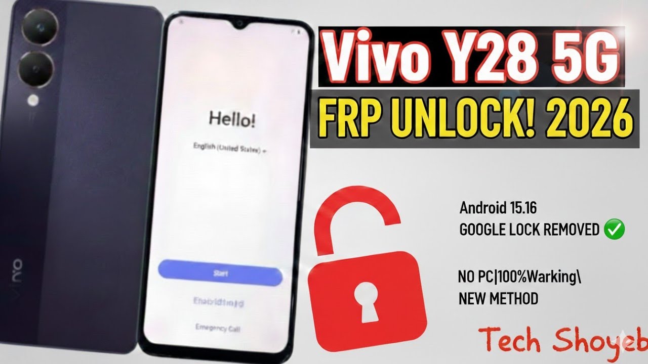🔥Vivo Y28 5G FRP Unlock 2026 | Google Account Bypass Android 15 | Without PC