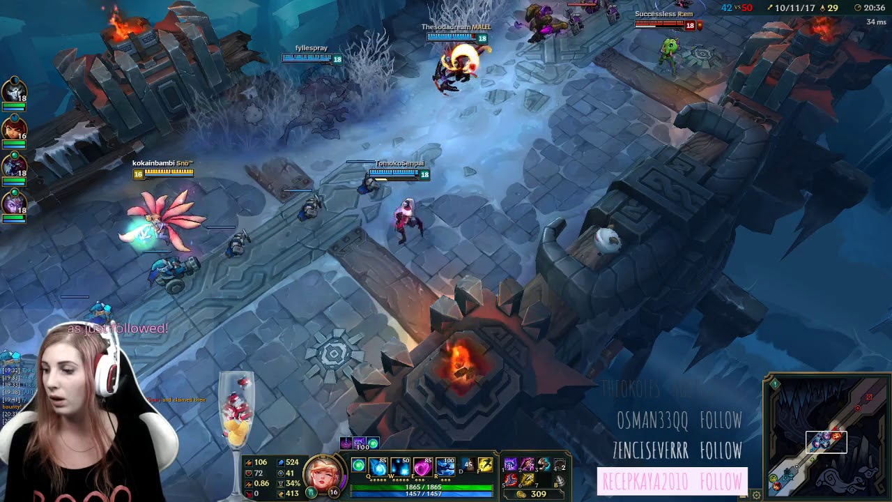 Biggest host of all time: Theokeles (professional LoL player)