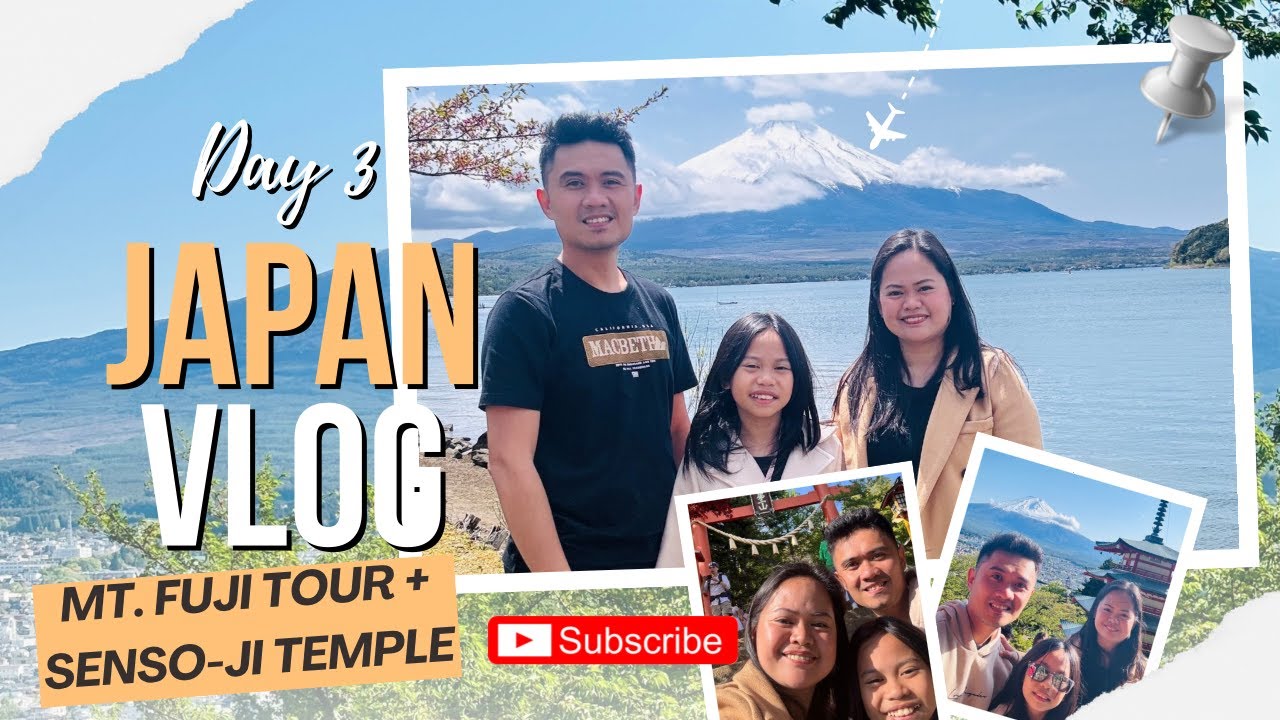 Japan Vlog - Day 3 | Mt. Fuji Tour + Senso-ji Temple | Malay's Adventures