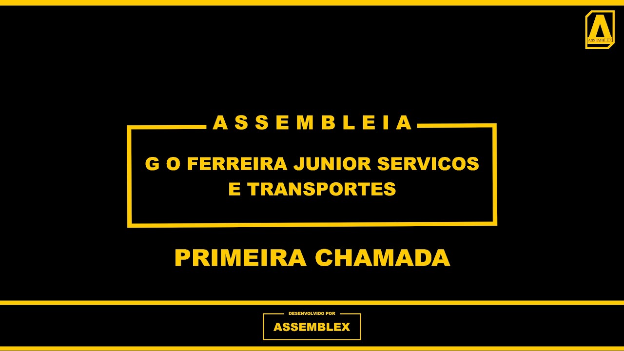 ASSEMBLEX LTDA. || AGC G O FERREIRA JUNIOR SERVICOS E TRANSPORTES - 1ª Chamada 19/02/2026