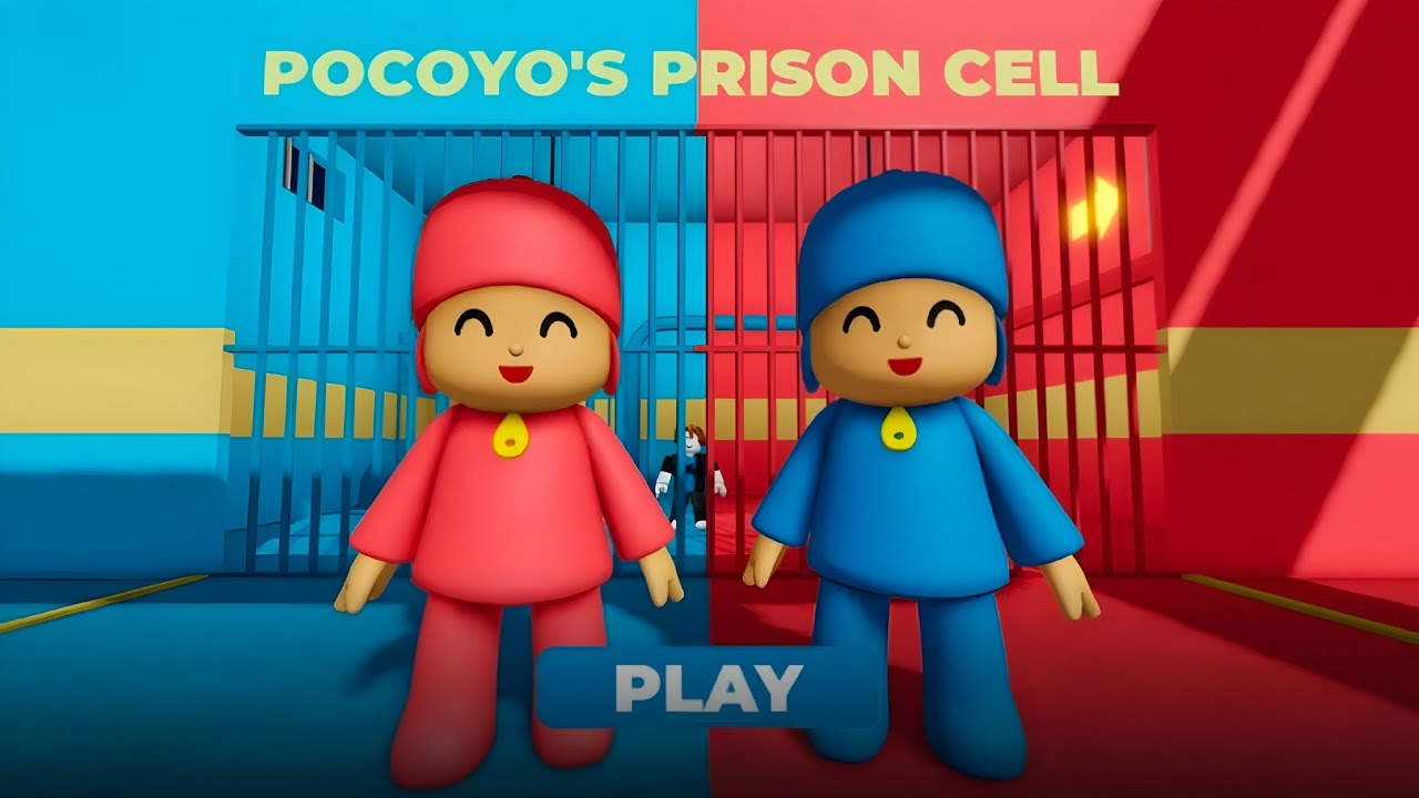 POCOYO VS RED POCOYO PRISON RUN! (Obby) = ROBLOX GAMER