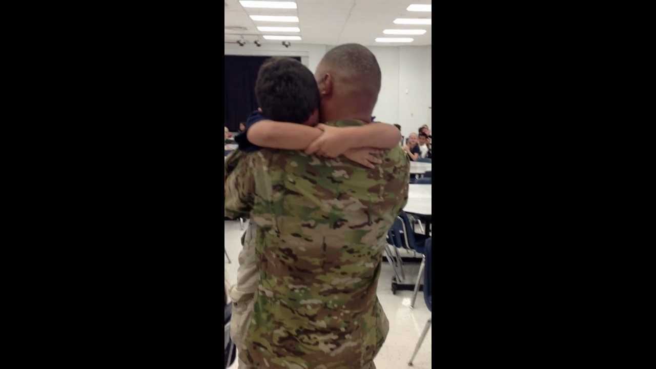 Daddy's Surprise Homecoming .. ...Home from Afghanistan, Finally!