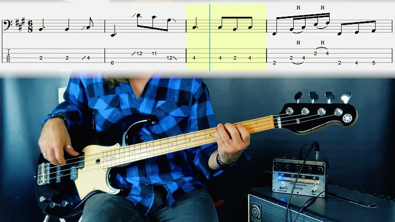Lady Gaga, Bruno Mars - Die With A Smile (bass guitar tabs) #brunomars #ladygaga #basscover
