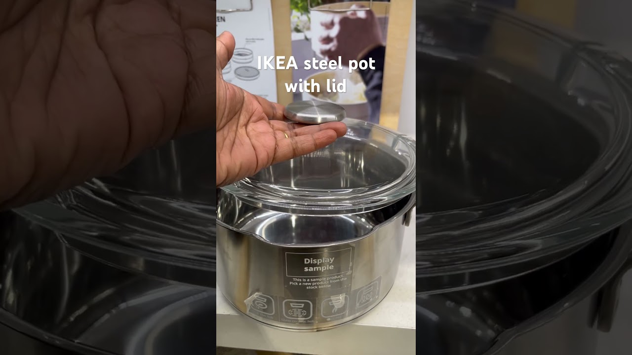 IKEA stainless steel pot with glass lid|| walkinthrough