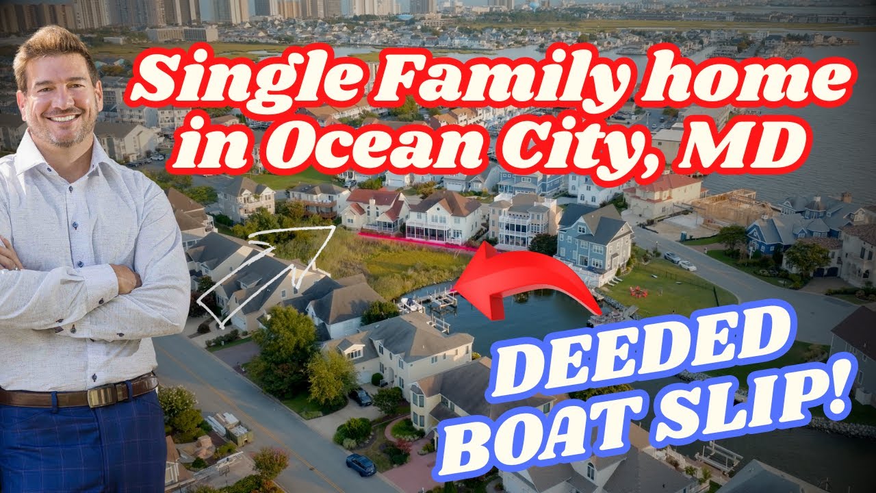 Million Dollar 4BR Home with DEEDED Boat Slip in Ocean City MD | Heron Harbour Homes for Sale OCMD