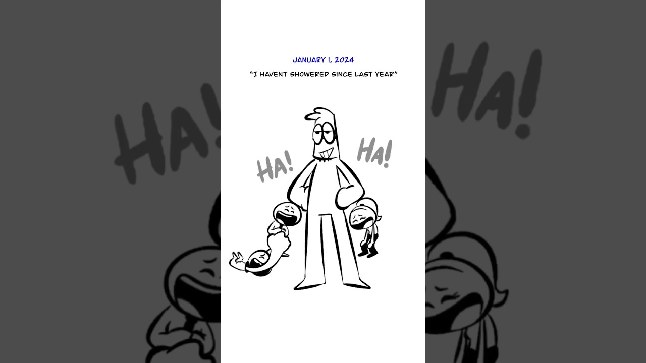 Haven&rsquo;t showered since last year (Animation Meme) #shorts