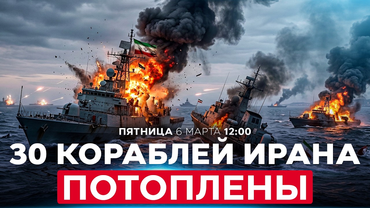 ГЛАВА CENTCOM: ПОТОПЛЕНЫ 30 КОРАБЛЕЙ ВМС ИРАНА, ВКЛЮЧАЯ НОСИТЕЛЬ БЕСПИЛОТНИКОВ. СПЕЦЭФИР 6 мар 12:00