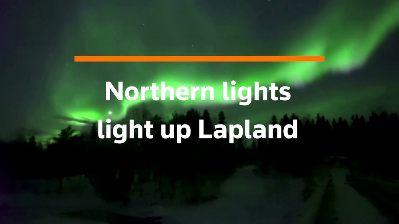 Look at the northern lights brighten up Findland's skies