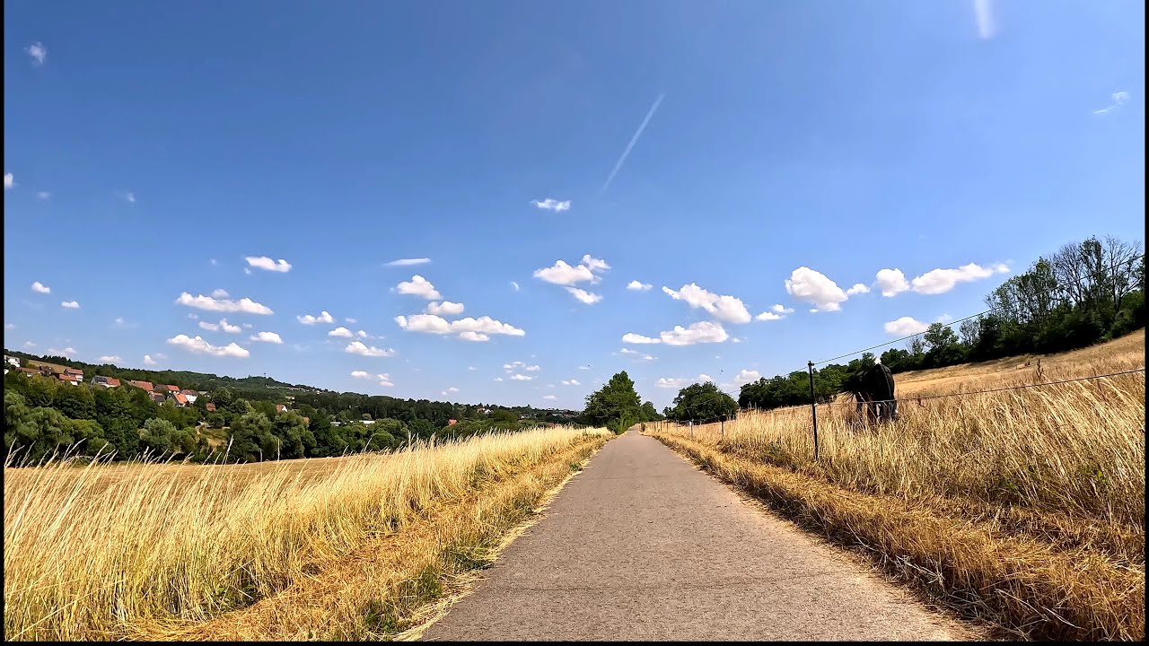 Sunshine Virtual Cycling Workout Germany to France Strava Ultra HD Video