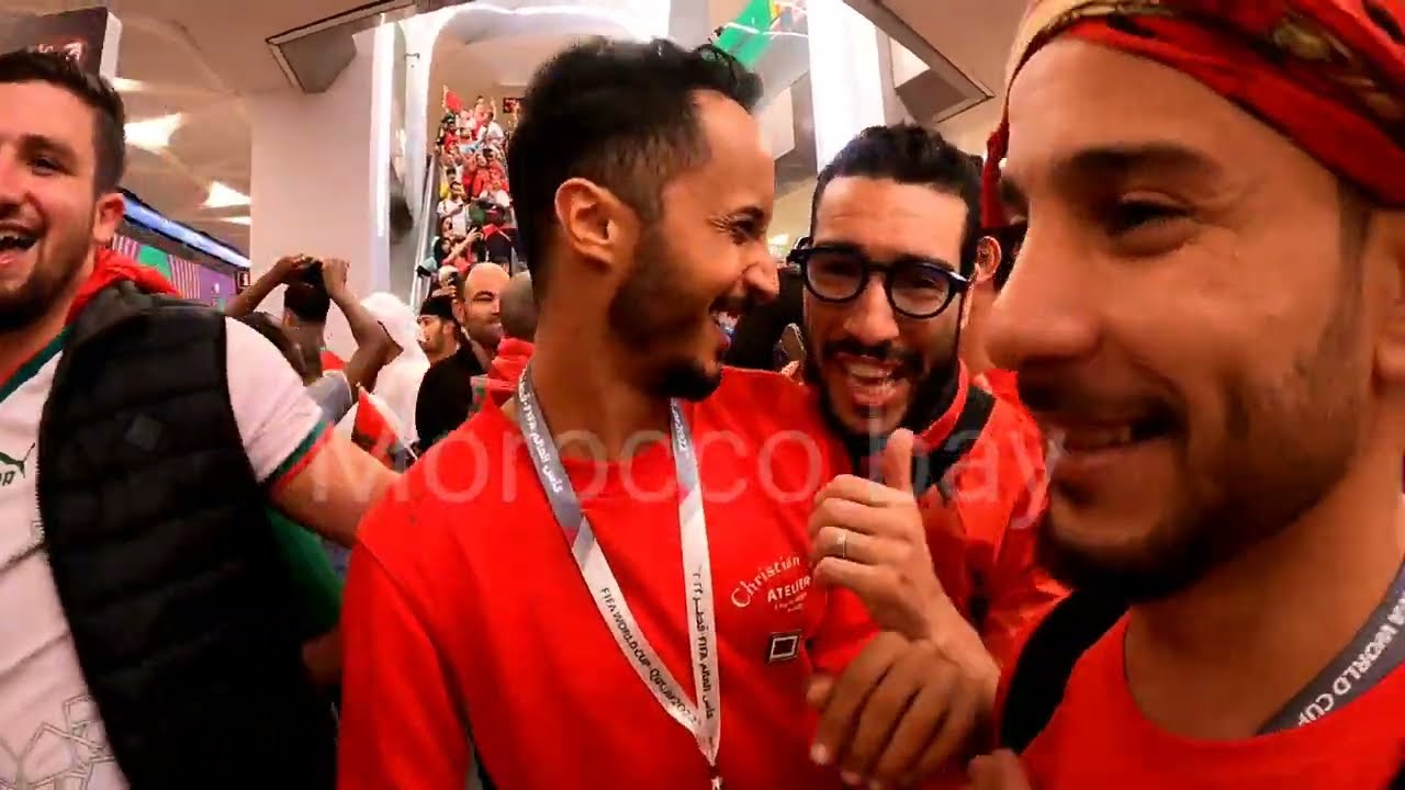 اجي تشوف كيفاش كانت الاجواء مع جمهور المغربي داخل محطة المترو بعد انتهاء المباراة المغرب واسبانيا 🔥