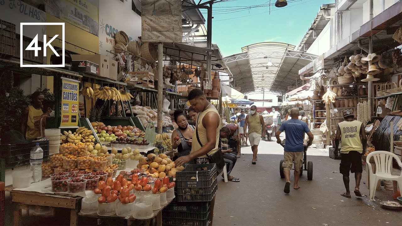Que tal um passeio na FEIRA DE SÃO JOAQUIM EM SALVADOR? Bahia. 4k Experiência