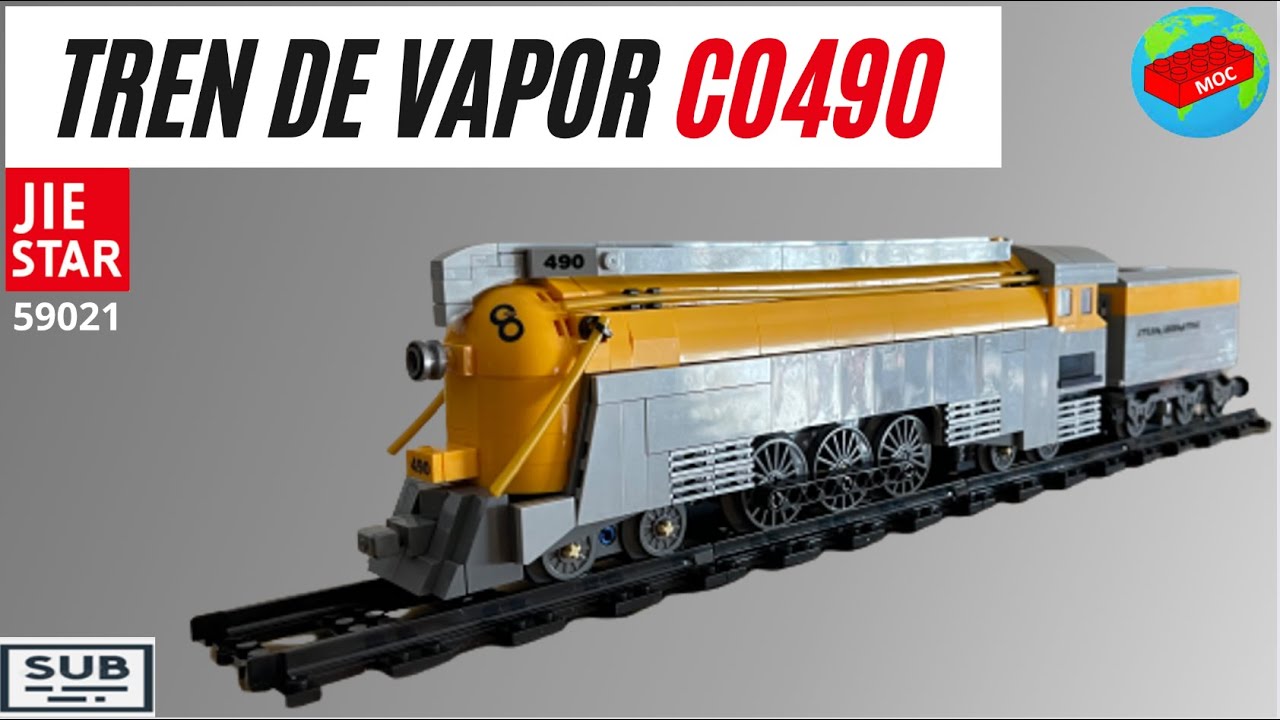 59021 Jie Star Steam Train CO490 🚂🚂🚂 - Распаковка и SpeedBuild