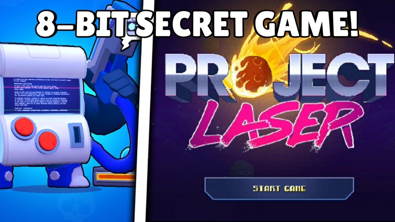 8-BIT SECRET MINIGAMES!! | Project Laser