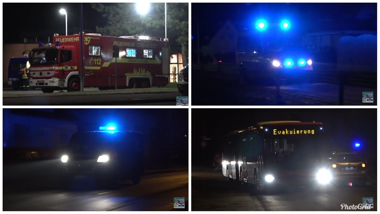 Bombensprengung + Bereitstellungsraum der Feuerwehren in Osnabrück und Umgebung