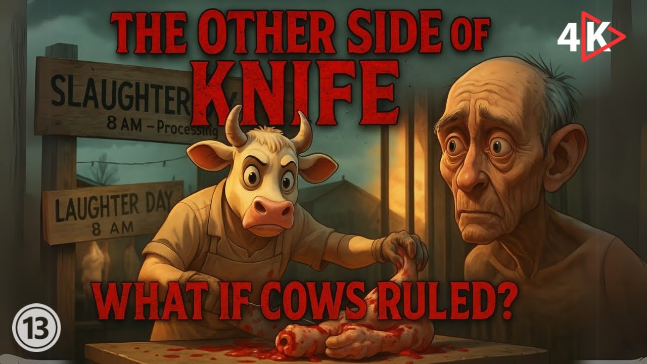 What if cows ruled the world? | The Other Side of Knife | An Ai-Generated Animation🔮🌼 #animalrights