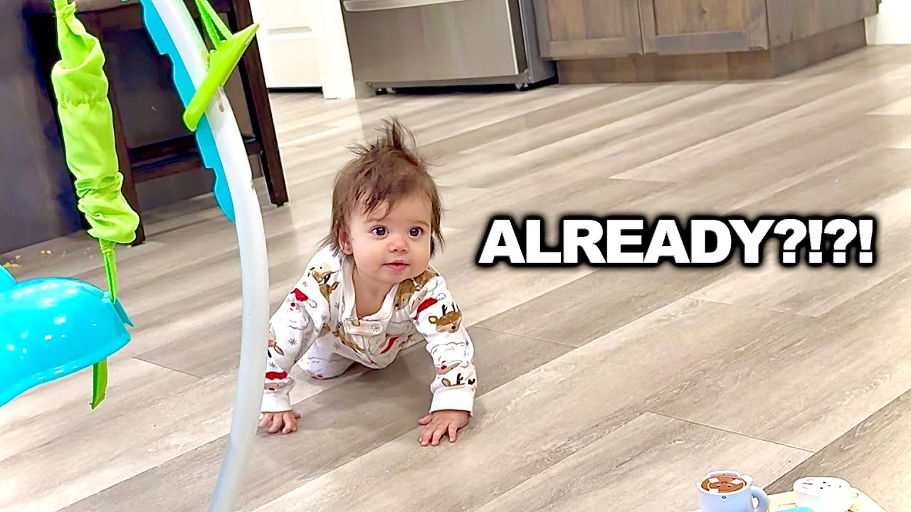 She's CRAWLING?!?!