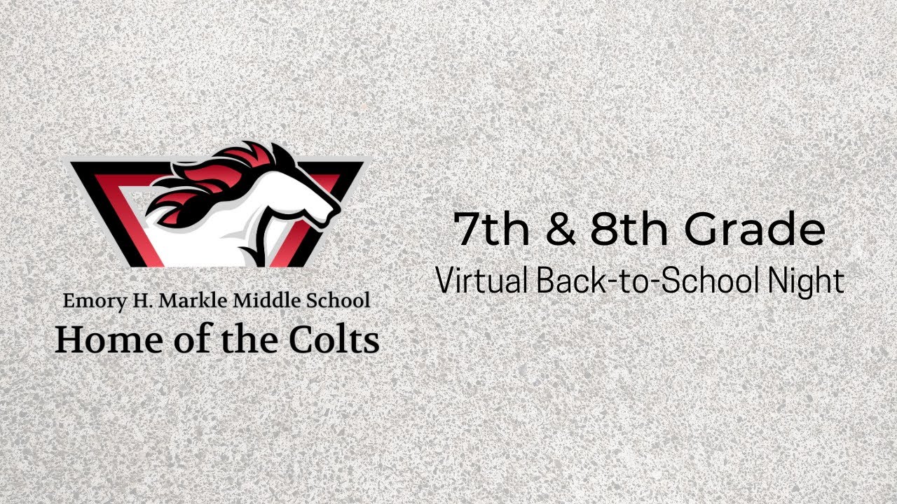 7th & 8th Grade EHMMS 2020-2021 Virtual Back to School Night