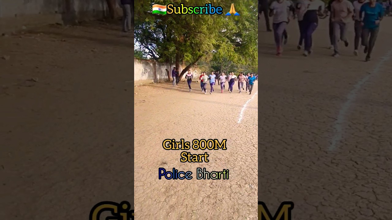 Mp Police Girls 800M Running #exam #shorts #police #army #mppolice #girls #running #fitness #run