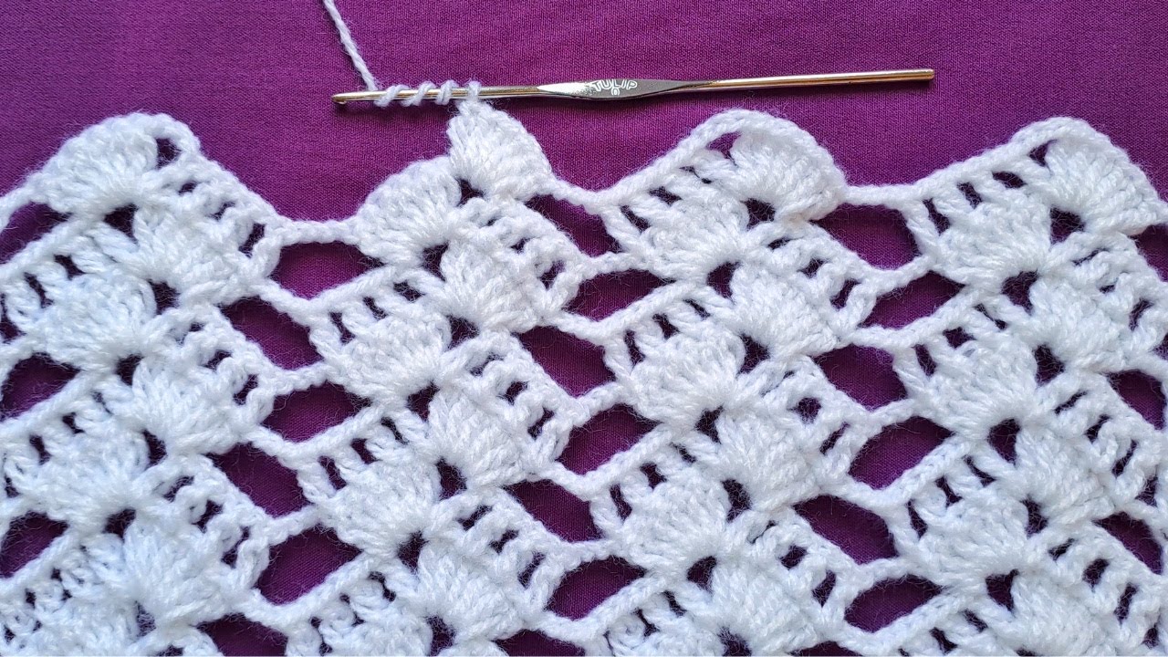 Linda Puntada de Ganchillo, Fácil de Tejer/Crochet Blanket Video Tutorial/Aula de Crochê paso a paso