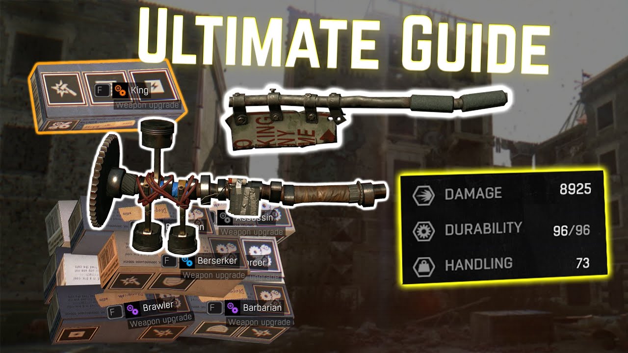 Dying Light Best Weapon Upgrades/Blueprints and how to use them 2023