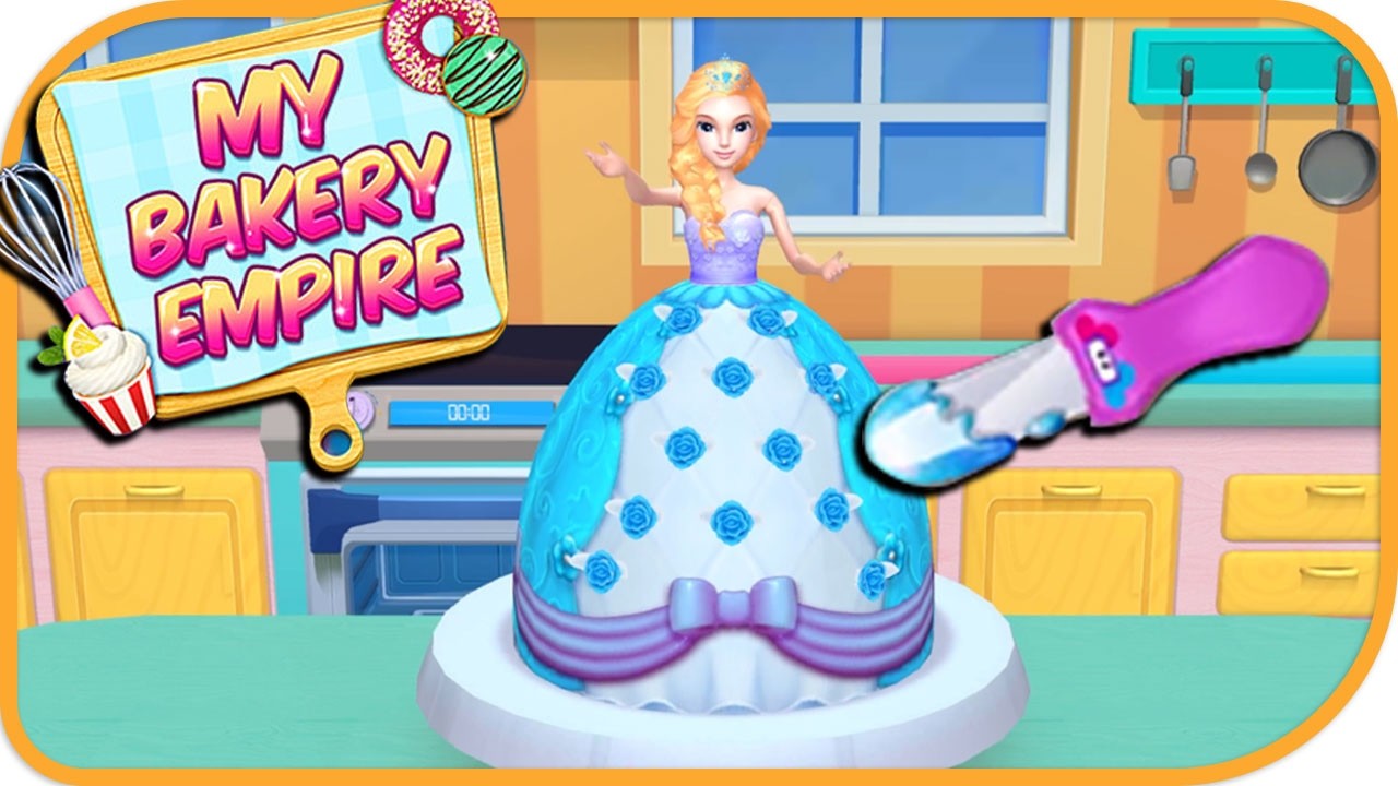Fun 3D Cake Cooking Game My Bakery Empire Color, Decorate&Serve Cakes Heart&butterfly princess cake
