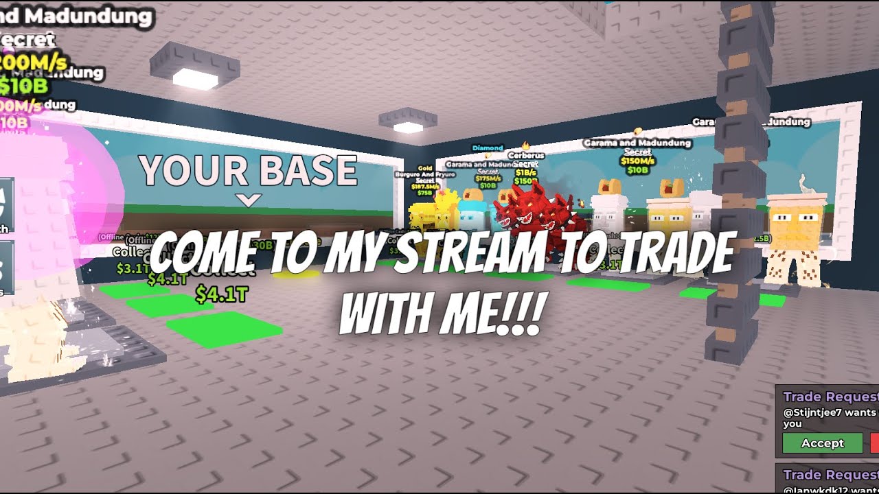 Steal A Brainrot Trading (FREE GARAMA AT 100 LIKES)