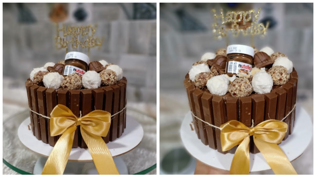 كيكة الكيت كات لمناسباتكم ولا أروع gâteau kitkat
