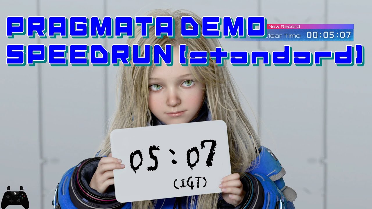 PRAGMATA sketchbook/demo Any% speedrun (Standard)  / プラグマタ体験版TA (難易度Standard) - 5:07