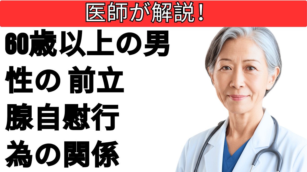 60歳以上の男性必見！前立腺の健康と自慰行為の医学的な関係を医師が解説