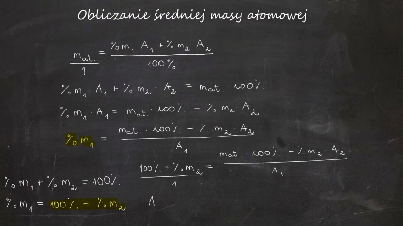Obliczanie średniej masy atomowej. Średnia masa atomowa — jak ją obliczyć krok po kroku?