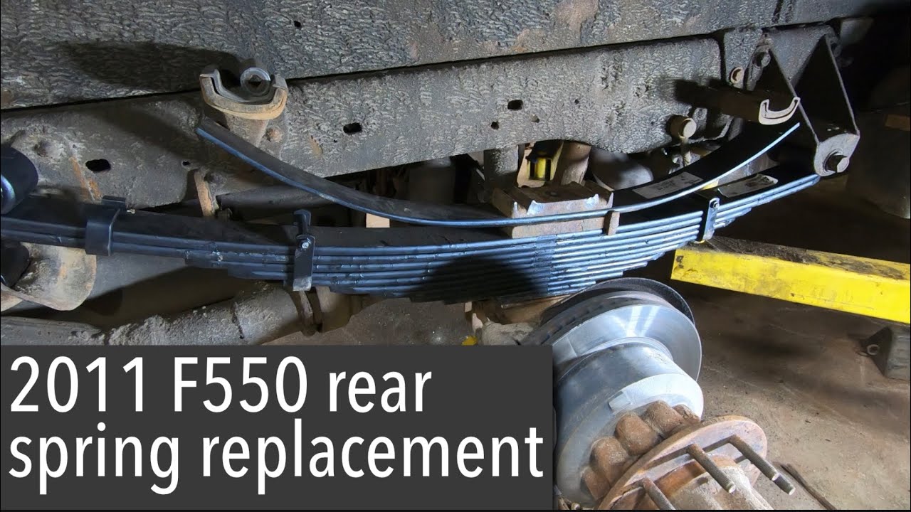 Замена задней листовой рессоры F550 2011 года
