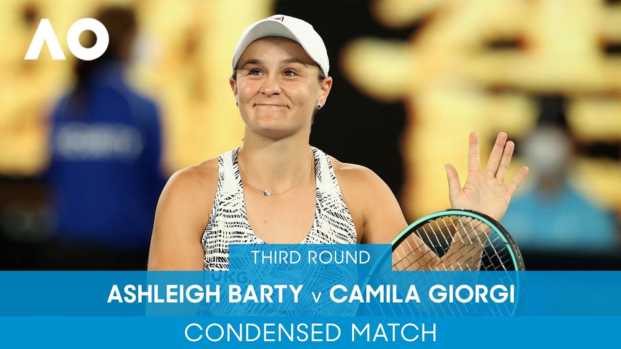 Ashleigh Barty v Camila Giorgi Condensed Match (3R) | Australian Open 2022