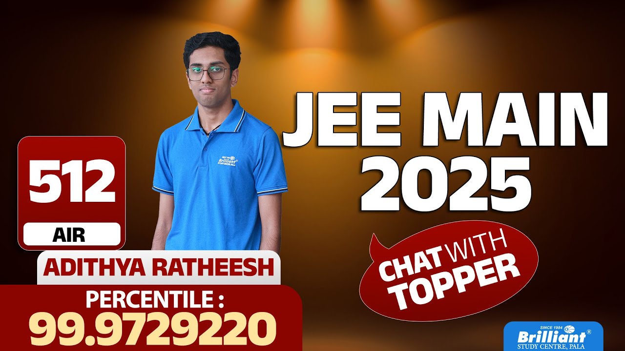 JEE Main 2025 Topper Talks | AIR 512 | Adithya Ratheesh’s Inspiring Journey!
