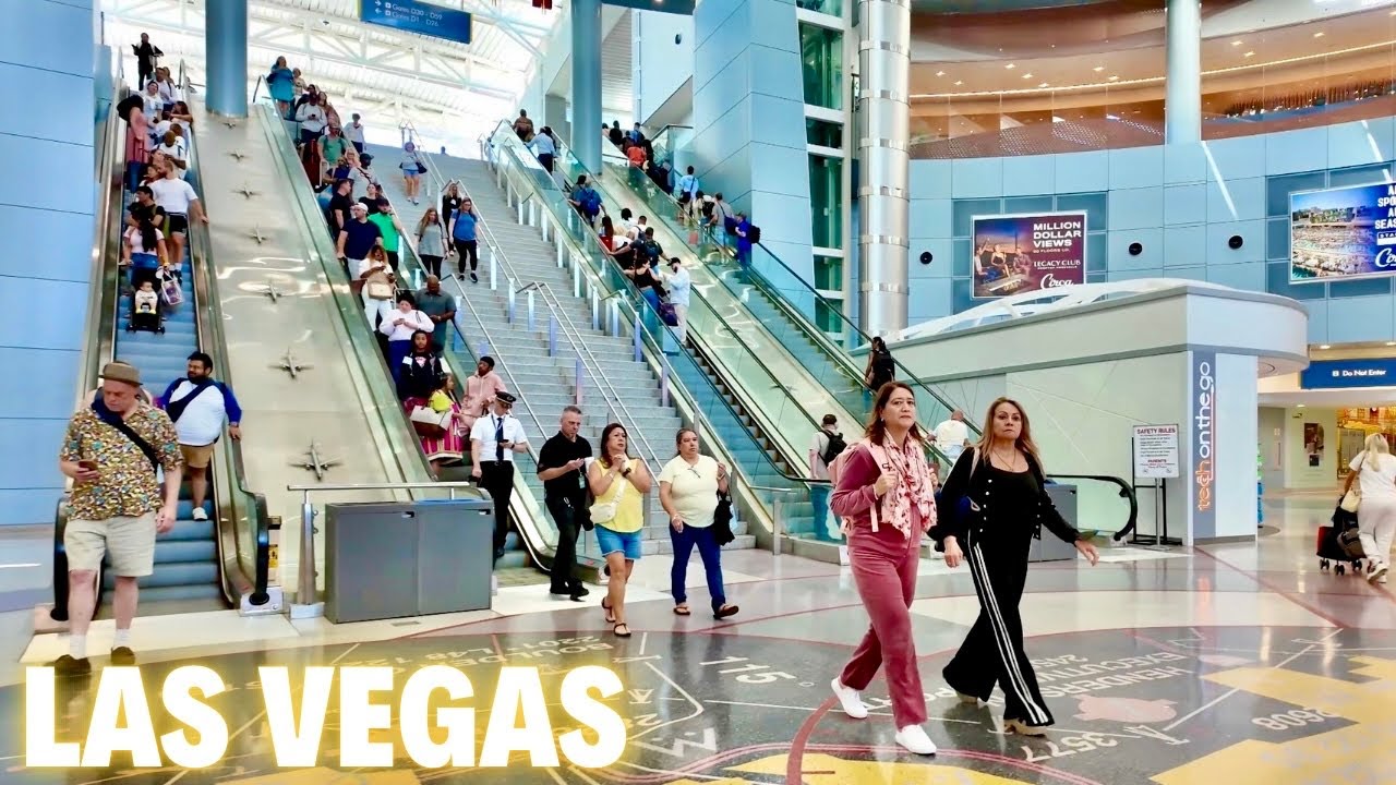 Landing at LAS Airport Las Vegas from New York | How to take Uber, Lyft to the Strip 