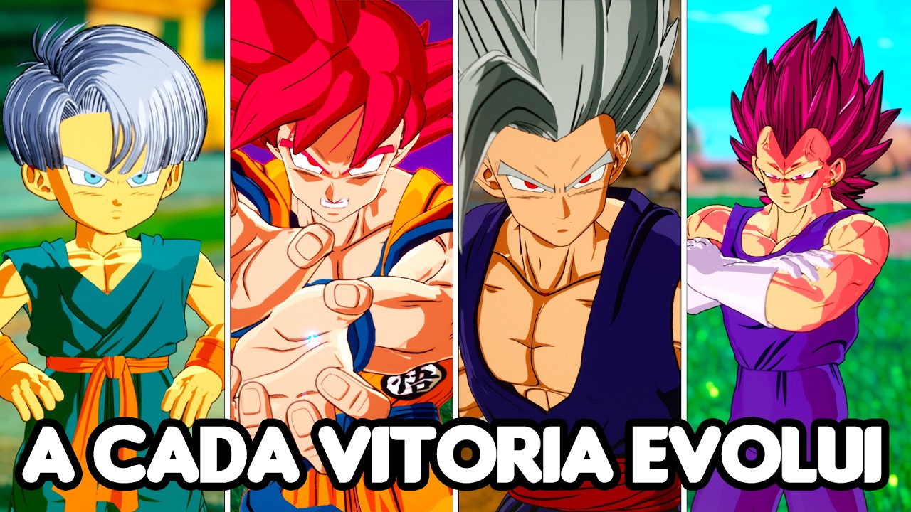 A CADA VITORIA os SAIYAJINS EVOLUI no DRAGON BALL SPARKING ZERO
