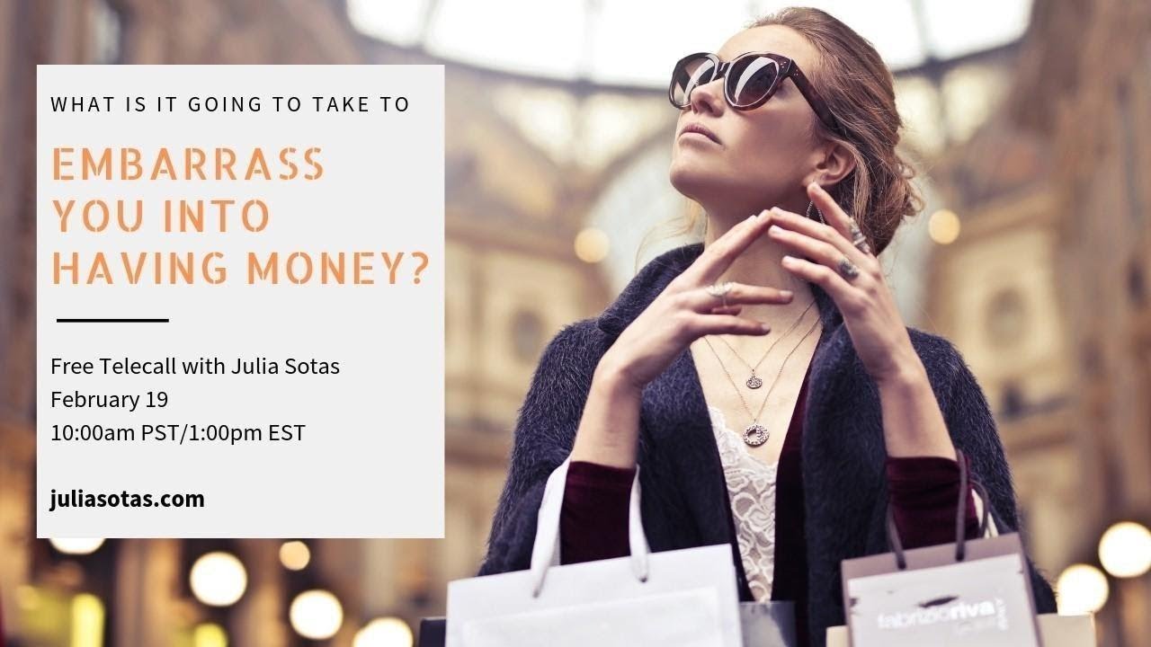 What Is It Going To Take To Embarass You Into Having Money?