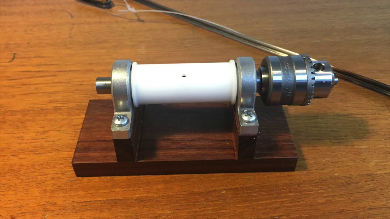 Making a bow maker's drill / foret.